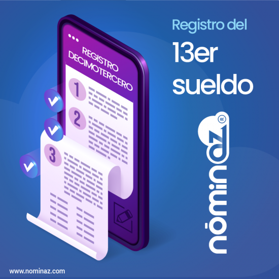 Registro del pago de la decimotercera remuneración Nominaz